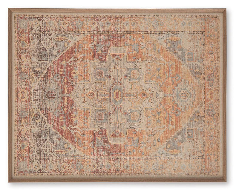 Kerrickson Red/Orange/Blue Wall Art - A8000547