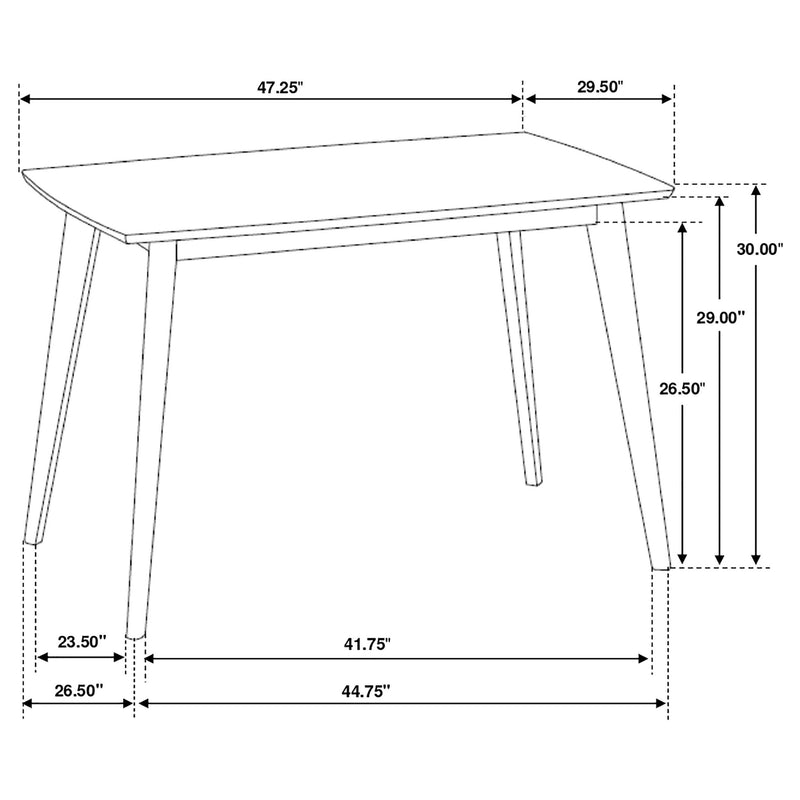 Kersey Rectangular 47-inch Wood Dining Table Chestnut - 103061