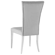 Kerwin Velvet Upholstered Dining Side Chair Grey (Set of 2) - 111103