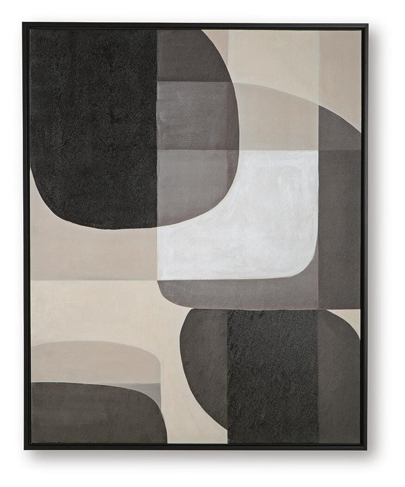 Kesleigh Black/White Wall Art - A8000495