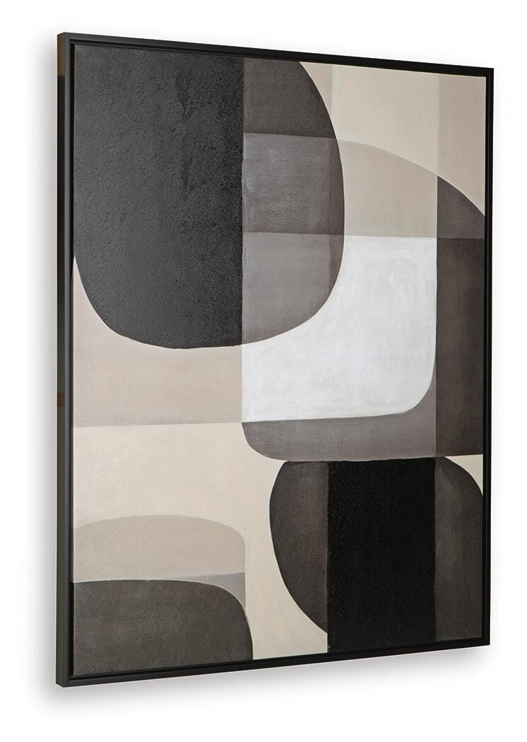 Kesleigh Black/White Wall Art - A8000495