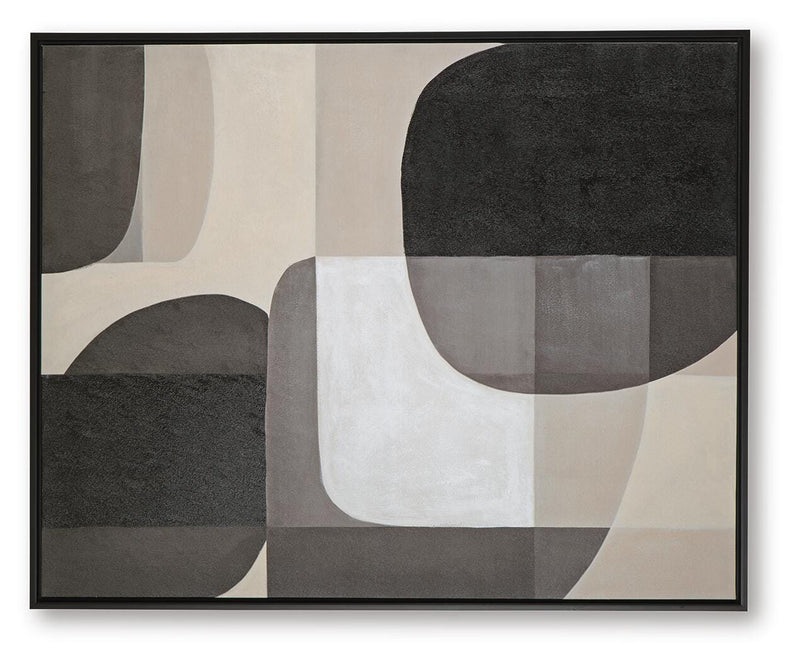 Kesleigh Black/White Wall Art - A8000495