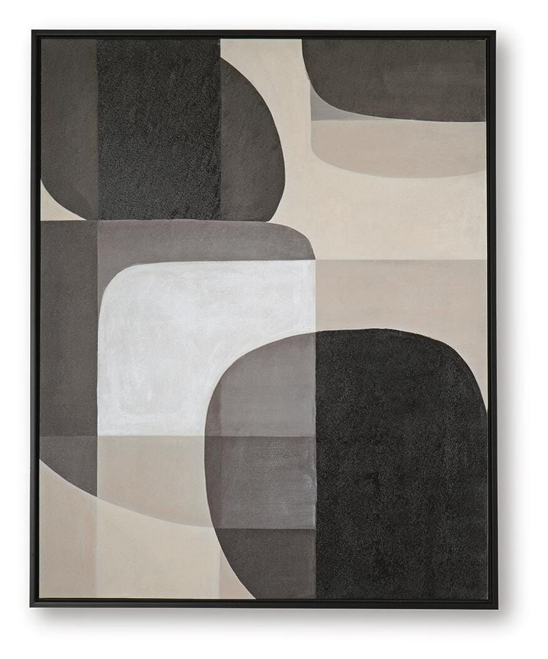 Kesleigh Black/White Wall Art - A8000495