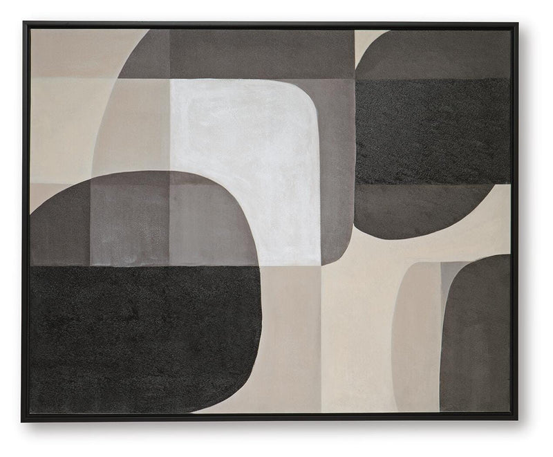 Kesleigh Black/White Wall Art - A8000495