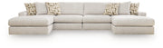 Kestrie Feathered 4-Piece Double Chaise Sectional - PC68706S9