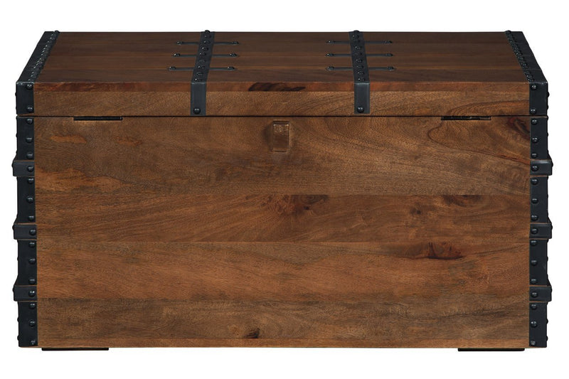 Kettleby Brown Storage Trunk - Gate FurnitureTrunk