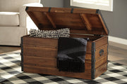 Kettleby Brown Storage Trunk - Gate FurnitureTrunk