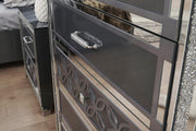 Keystone - Gray Panel King Bed with Upholstered Headboard, Footboard and LED Light - B246-K-Bed