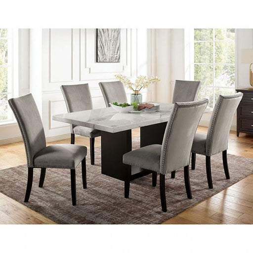 Kian White/Black Dining Table - CM3744T-TABLE