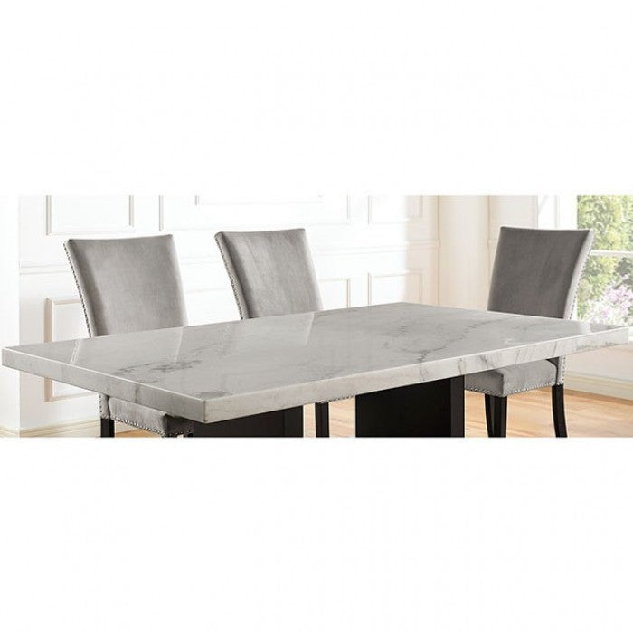 Kian White/Black Dining Table - CM3744T-TABLE