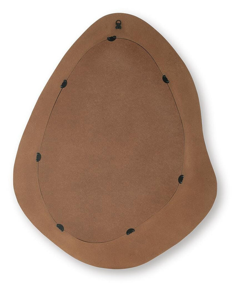 Kierlock Black/Gold Finish Accent Mirror - A8010414