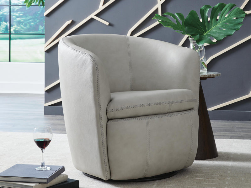 Kierreys Bone Swivel Accent Chair - A3000703