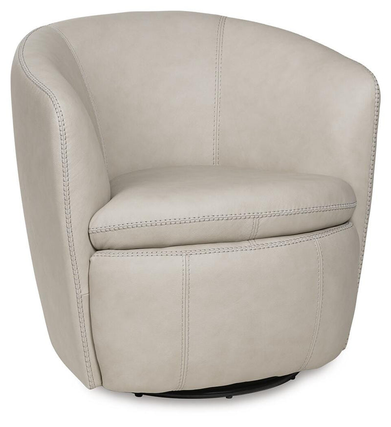 Kierreys Bone Swivel Accent Chair - A3000703