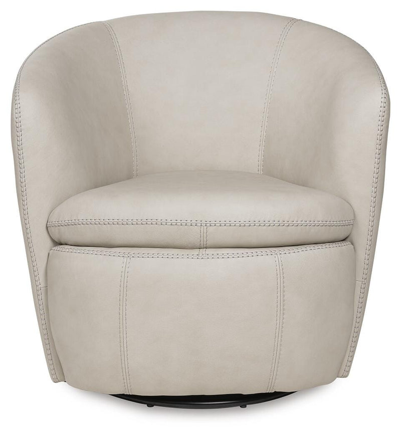 Kierreys Bone Swivel Accent Chair - A3000703