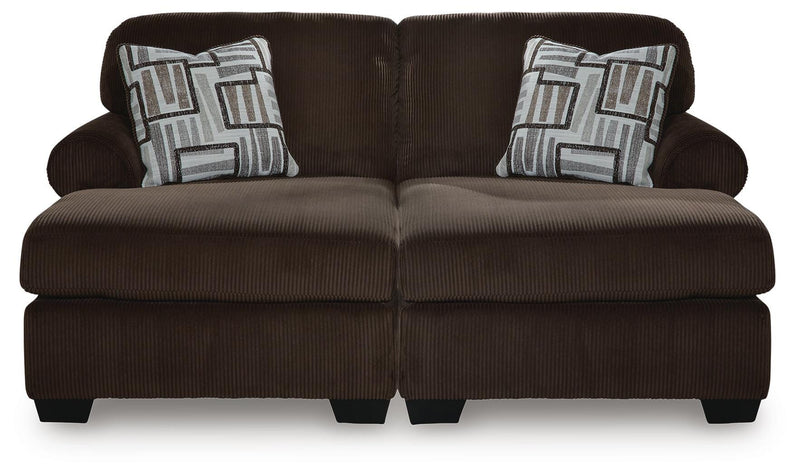 Kimlee Chocolate 2-Piece Super Chaise - PC35603S4