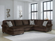 Kimlee Chocolate 3-Piece Sectional with Chaise - PC35603S1