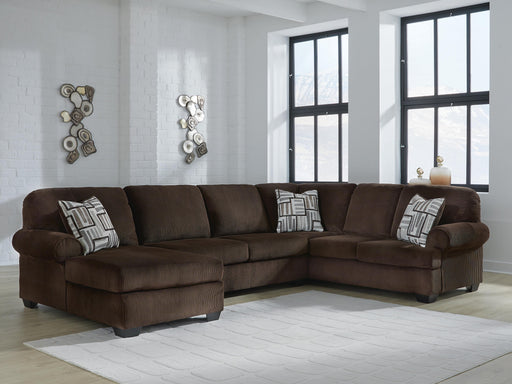 Kimlee Chocolate 3-Piece Sectional with Chaise - PC35603S1