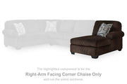 Kimlee Chocolate Right-Arm Facing Corner Chaise - PC3560317