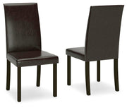 Kimonte Dark Brown Dining Chair (Set of 2) - D250-02X2