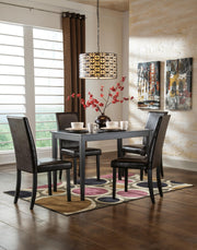Kimonte Dark Brown Dining Chair (Set of 2) - D250-02X2