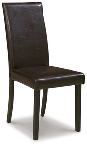 Kimonte Dark Brown Dining Chair (Set of 2) - D250-02X2