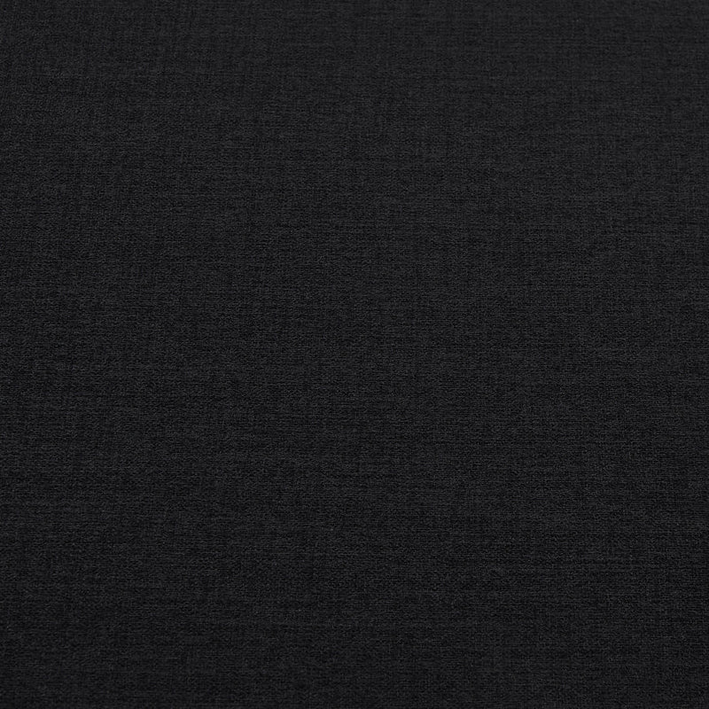 Kimora 64.5" Linen Textured Fabric Upholstered Loveseat in Black - 151Black-L