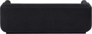 Kimora 86.5" Linen Textured Fabric Upholstered Sofa in Black - 151Black-S
