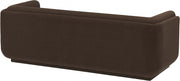 Kimora 86.5" Linen Textured Fabric Upholstered Sofa in Brown - 151Brown-S