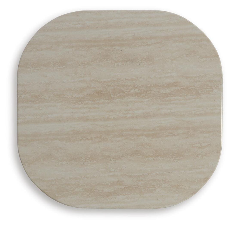 Kimora Beige/Dark Brown Outdoor End Table - P711-702