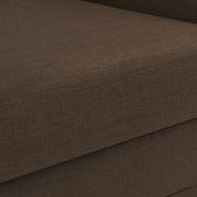 Kimora Linen Textured Fabric Upholstered Chair in Brown - 151Brown-C