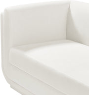 Kimora Linen Textured Fabric Upholstered Chair in Cream - 151Cream-C