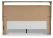 Kinlanni King Upholstered Panel Bed, Dresser, Mirror and Nightstand - B1360B18