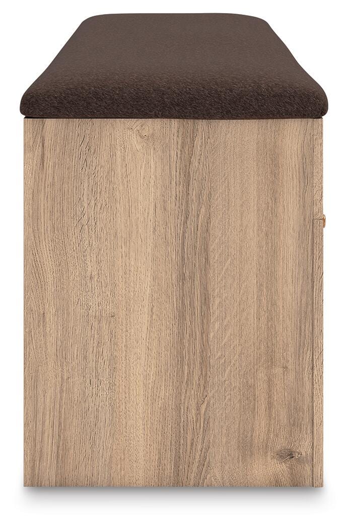 Kinlanni Tan/Brown Bedroom Storage Bench - PCB1360-09