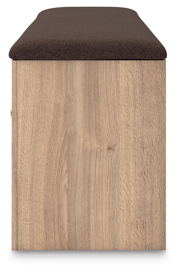 Kinlanni Tan/Brown Bedroom Storage Bench - PCB1360-09