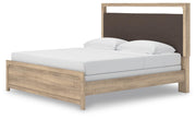 Kinlanni Tan King Upholstered Panel Bed - PCB1360B15