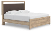 Kinlanni Tan King Upholstered Platform Bed - PCB1360B16