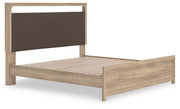 Kinlanni Tan King Upholstered Platform Bed - PCB1360B16