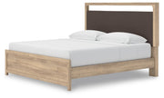 Kinlanni Tan King Upholstered Platform Bed - PCB1360B16