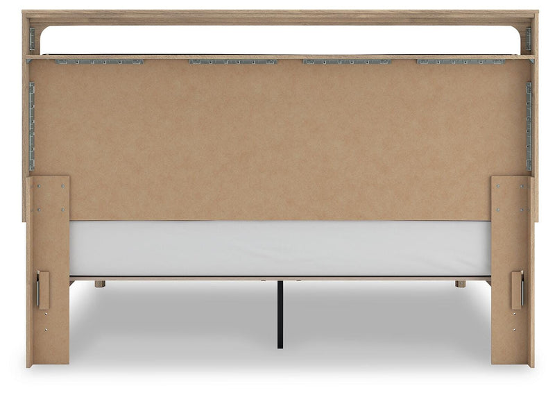 Kinlanni Tan King Upholstered Platform Bed - PCB1360B16