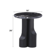 Kinton End Table w/Natural Marble Top - LV04786