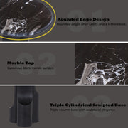 Kinton End Table w/Natural Marble Top - LV04786