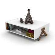 Kipp Coffee Table in Walnut-White - 750-KIP-CT-RF150402