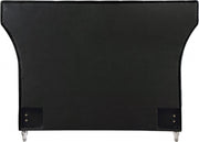 Kira Velvet Queen Bed Black - Gate FurnitureQueen Bed