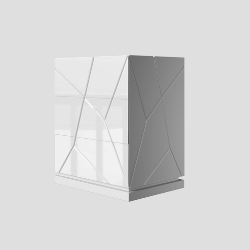 Kiu 3 drawers high Nightstand - i29325
