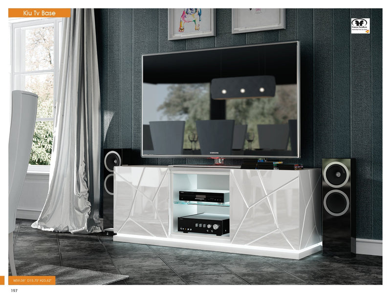Kiu Tv Base W/Light - Gate FurnitureTV Stand