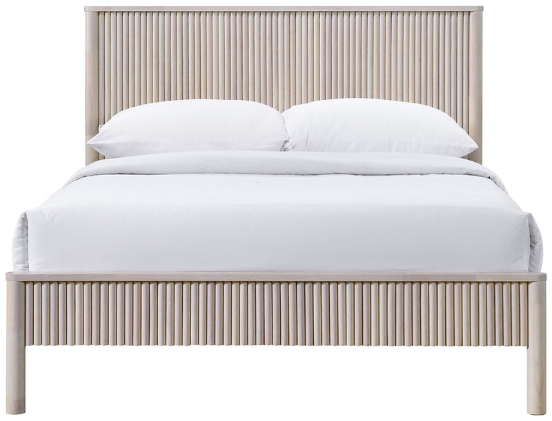 Kivo Solid Wood Full Bed in Natural - KivoNatural-F