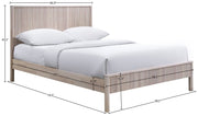 Kivo Solid Wood Full Bed in Natural - KivoNatural-F
