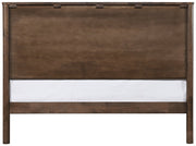 Kivo Solid Wood King Bed in Brown - KivoBrown-K