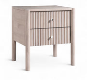 Kivo Solid Wood Nightstand in Natural - KivoNatural-NS