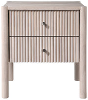 Kivo Solid Wood Nightstand in Natural - KivoNatural-NS